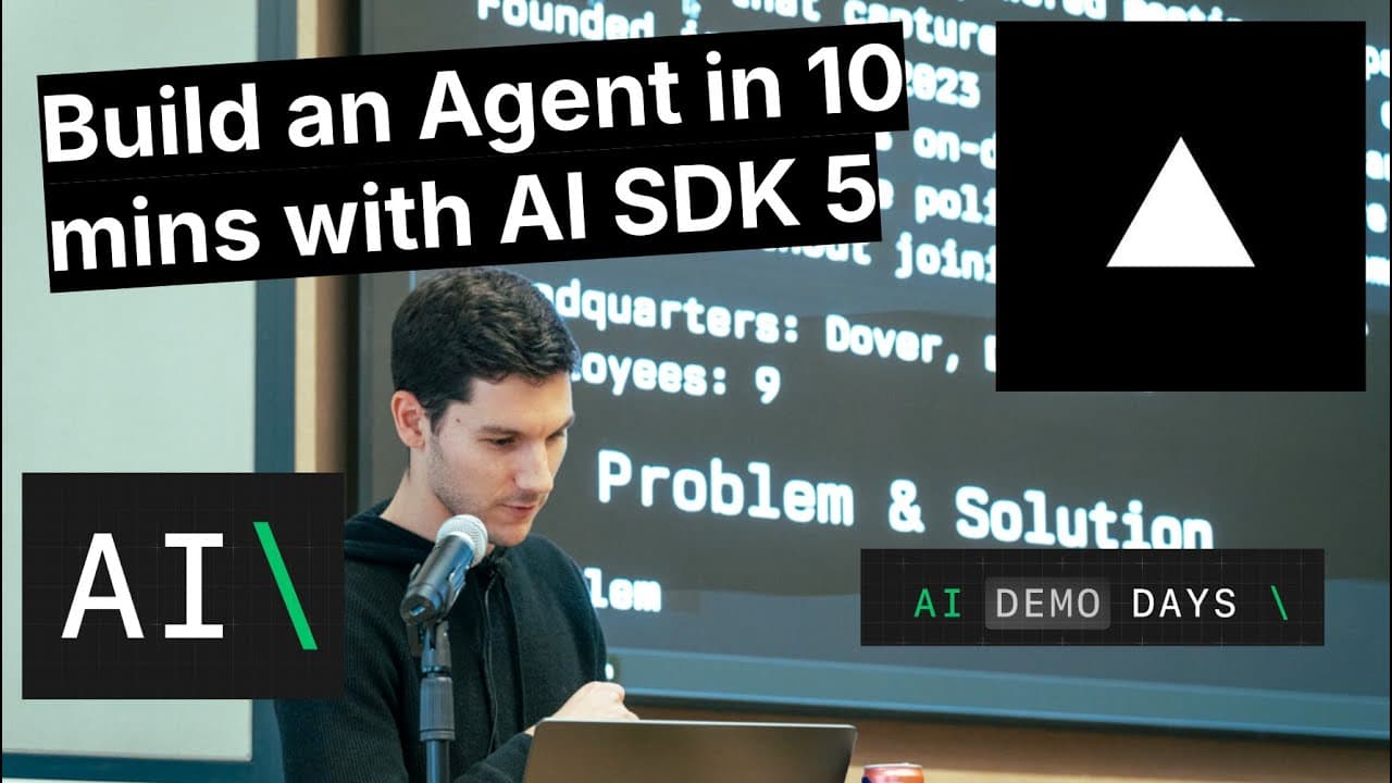 Build a VC DD Agent in 10 mins with AI SDK 5 thumbnail
